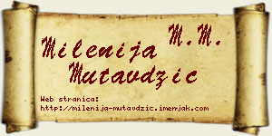 Milenija Mutavdžić vizit kartica
